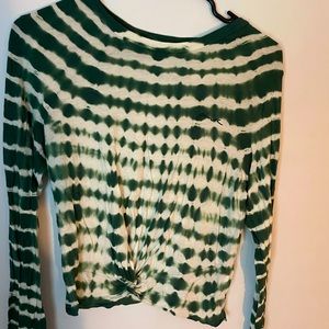 Pink tie dye long sleeve shirt